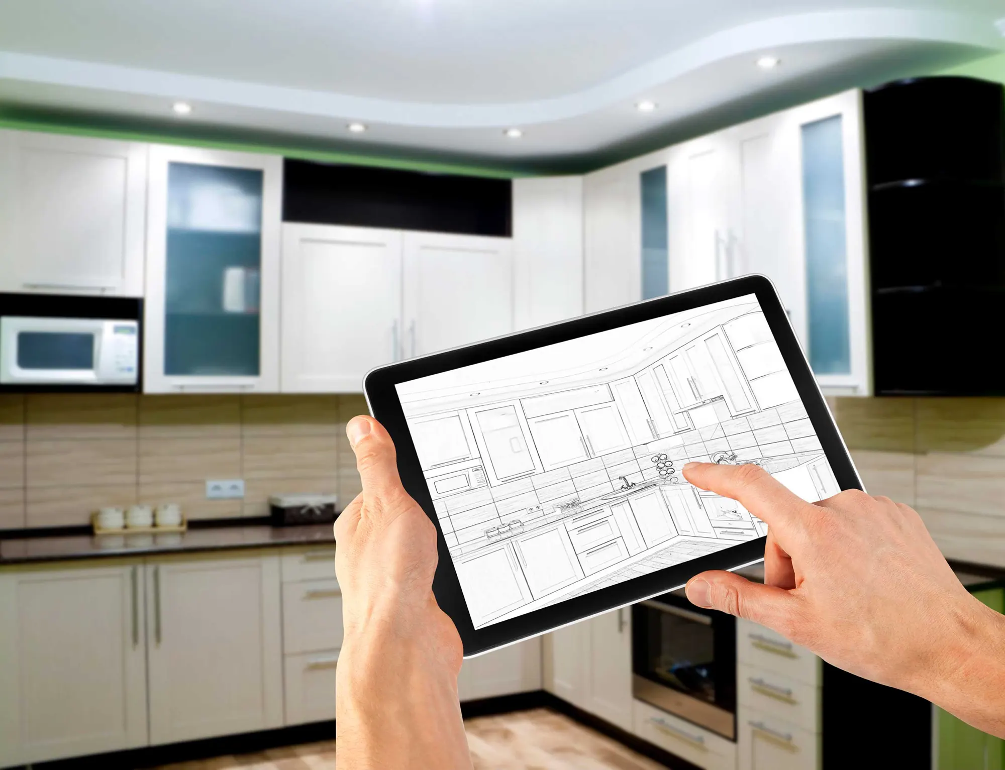 Interior renovation with new electrical installed